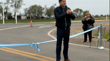 Pullaro inauguró la repavimentación de la Ruta 90 y entregó viviendas