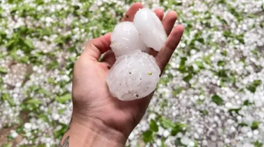 Granizo de gran tamaño sorprendió a la ciudad de San Cristóbal