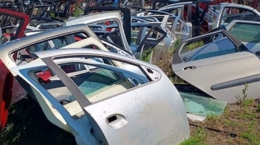 Clausuraron un desarmadero con más de 200 vehículos de desguace