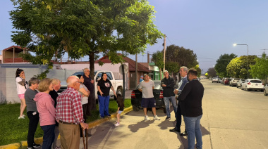 Inauguraron obras de iluminación sobre calle Infante