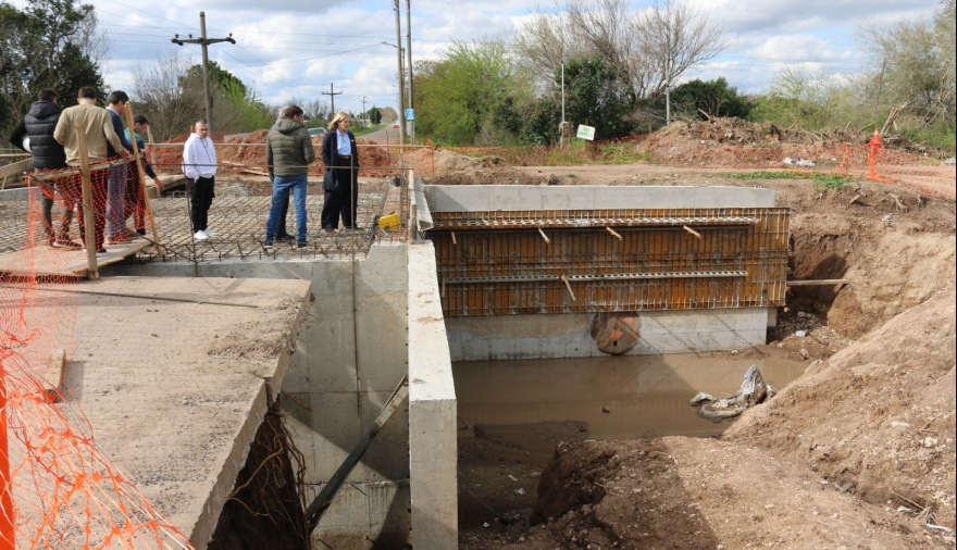 Scaglia: “Esta obra hídrica evitó que el agua entre a la casa de los vecinos”