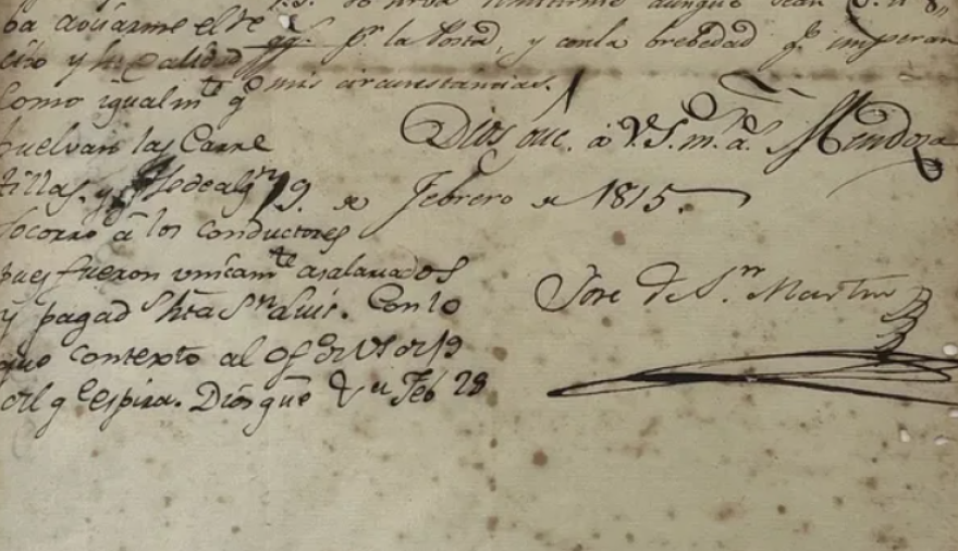 El museo de Peyrano exhibirá una carta original de San Martín