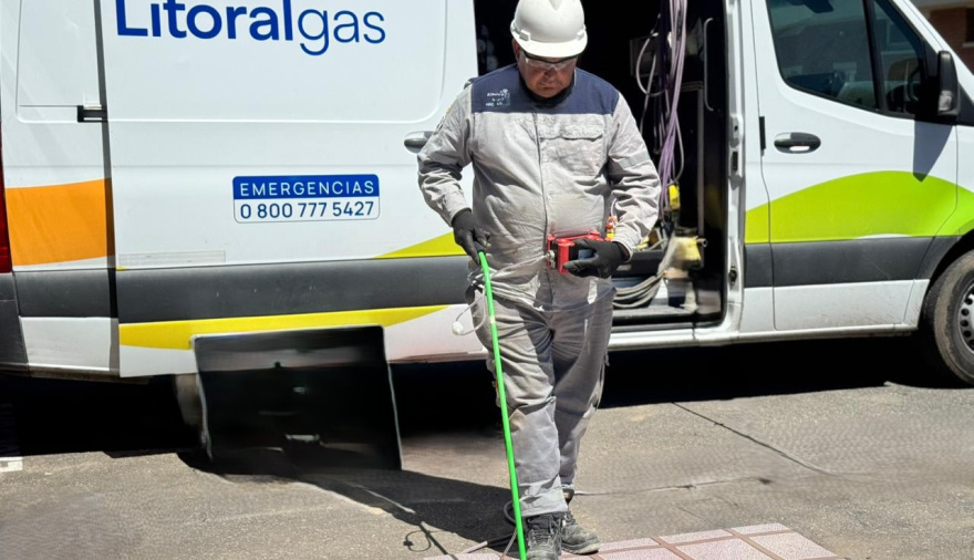 Litoral Gas busca pérdidas de gas natural en Pueblo Esther y Fighiera