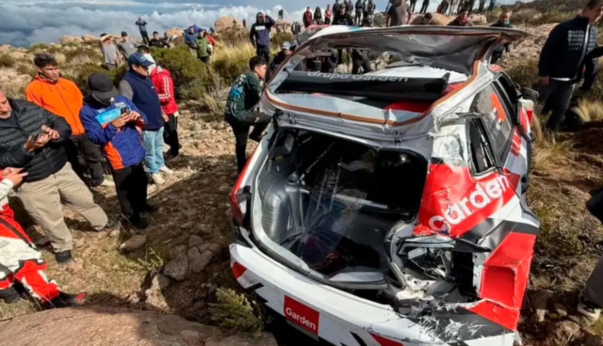 Grave accidente en el Rally Sudamericano dejó tres espectadores heridos
