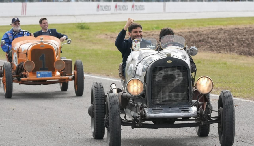 Pullaro inauguró obras en el Autódromo de Rafaela