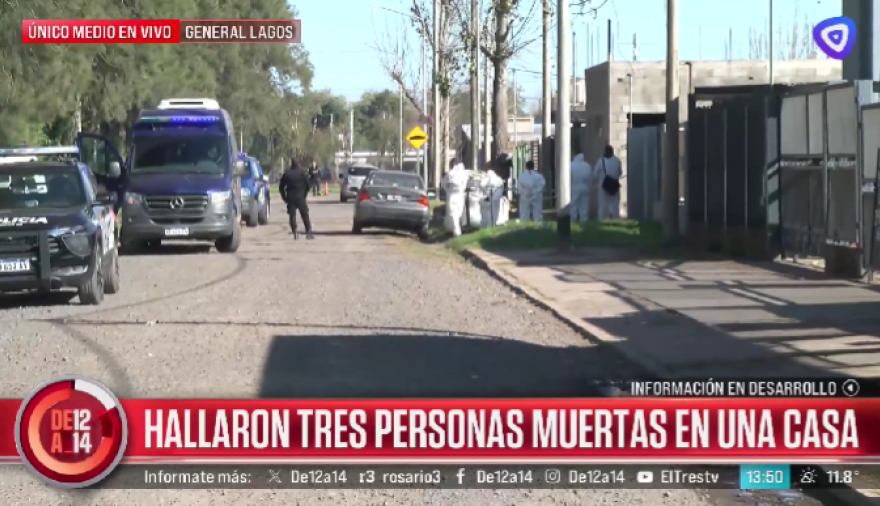 Un hombre y sus dos hijos fueron hallados muertos en General Lagos