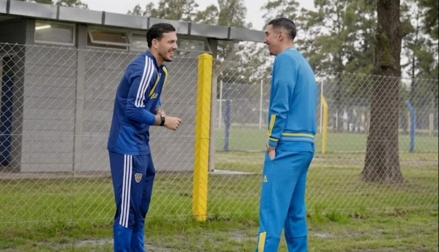 Paredes y Di María se reencontraron en Arroyo Seco