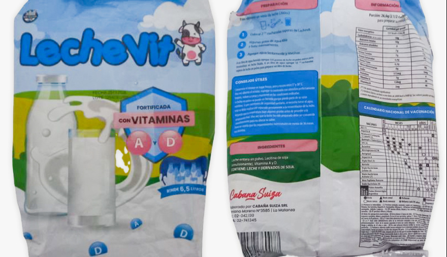Prohibieron la comercialización de un lote leche en polvo “Lechevit”
