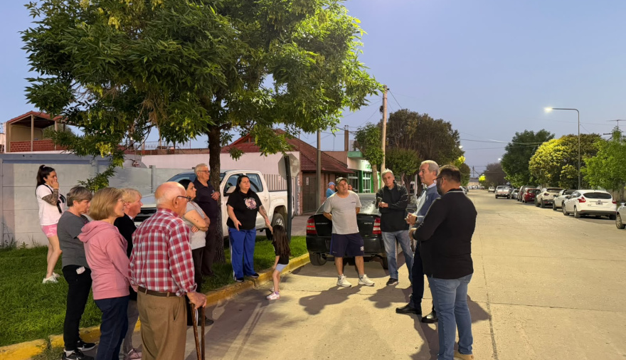 Inauguraron obras de iluminación sobre calle Infante