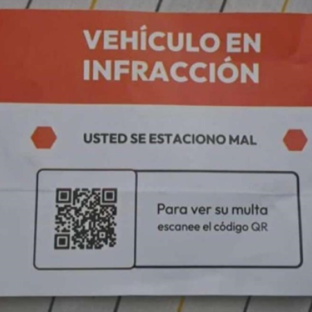 Colocan multas falsas y piden escanear un QR