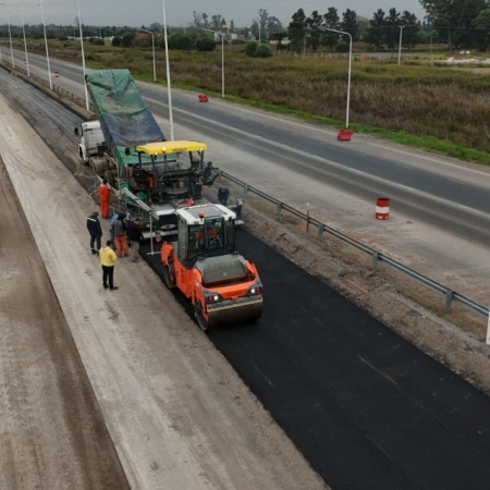 Avanza a buen ritmo la obra del tercer carril de la autopista Rosario-Santa Fe