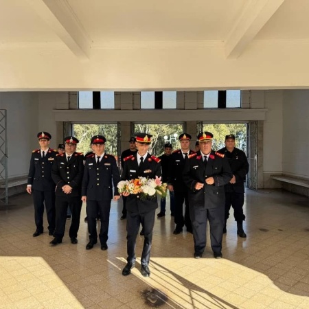 Se realizó el acto oficial por el Día del Bombero Voluntario