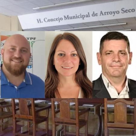 Julián Polinesi, Mili Serra y Gustavo Delorenzi son los nuevos concejales de Arroyo Seco
