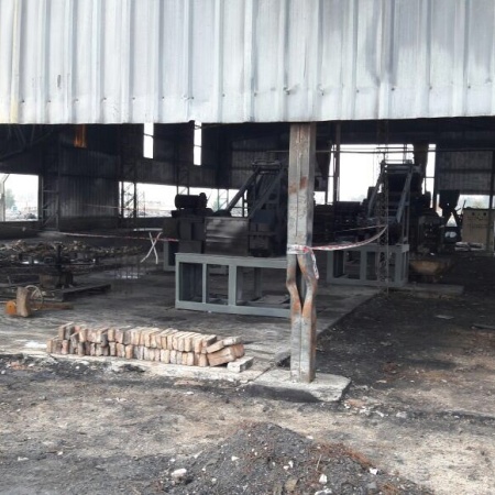 Se produjo un incendio en la recicladora de neumáticos Kumen-Co