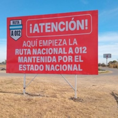 Señalizaron las rutas nacionales “por el estado catastrófico” en que se encuentran