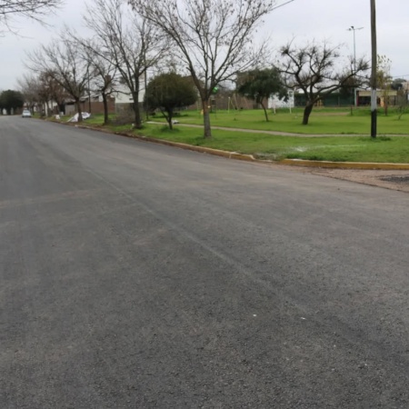Llegó el pavimento al Barrio Asunción
