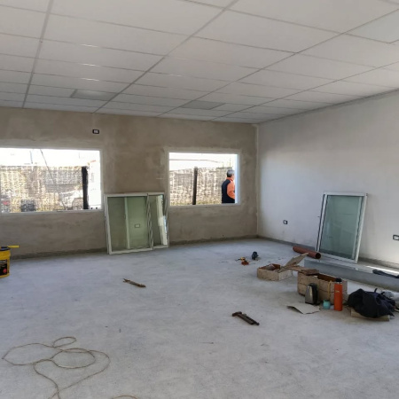 Finaliza la construcción del nuevo salón del Jardín "Lucecitas del Paraná"