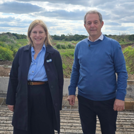 La Vicegobernadora Gisela Scaglia recorrió obras en Arroyo Seco