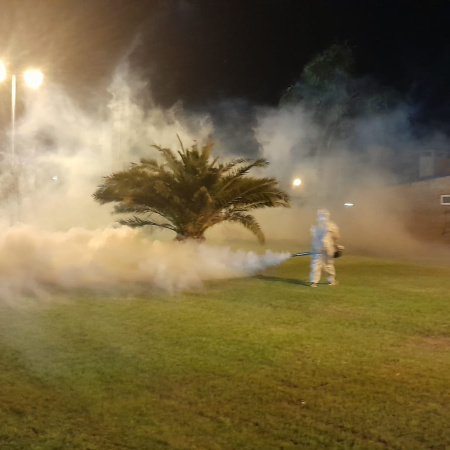 Comenzó la fumigación contra los mosquitos en espacios públicos