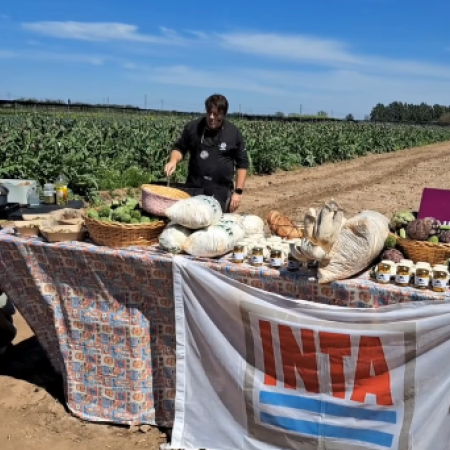 En la antesala de la ExpHortar se realizó una degustación de alcauciles a campo abierto