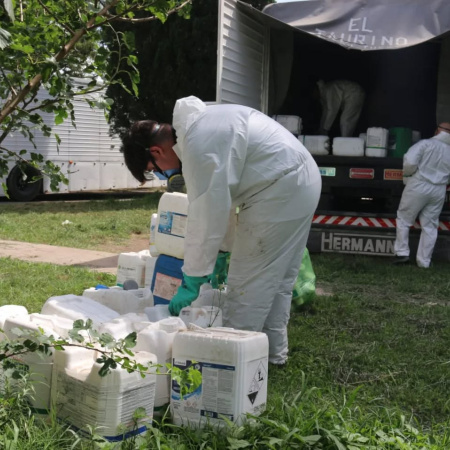 Se recolectaron 600 envases vacíos de fitosanitarios en Arroyo Seco