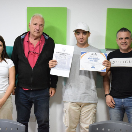 El piloto David Ausili fue declarado deportista destacado de Arroyo Seco