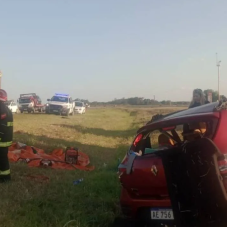 Un padre y su hija fallecieron tras volcar cerca de Ramallo