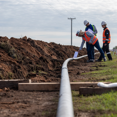 Litoralgas avanza en la puesta en funcionamiento del Gasoducto Regional Centro II