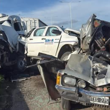 Choque en cadena en la autopista a Santa Fe