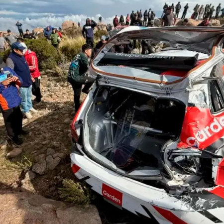 Grave accidente en el Rally Sudamericano dejó tres espectadores heridos