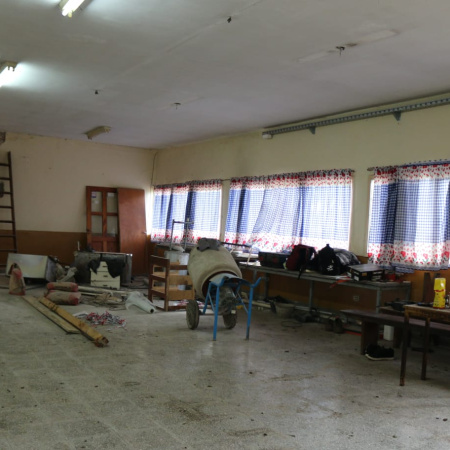 Autoridades supervisaron las obras en el comedor de la Escuela N° 6036