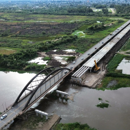 El nuevo Puente Carretero es la obra vial en construcción más larga de Argentina