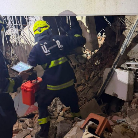 La brigada santafesina ya trabaja en la zona de desastre