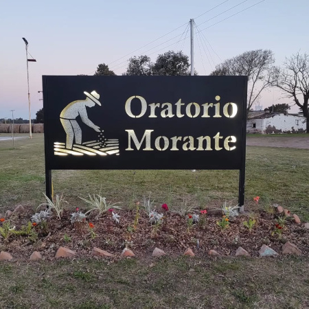 Oratorio Morante tiene nuevo cartel de bienvenida