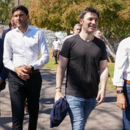 Pullaro y gobernadores recorrieron instalaciones deportivas